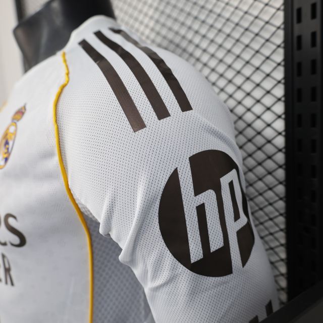 2025/26 Real Madrid Home Jersey Long Sleeve Player Version 