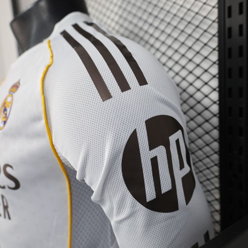 2025/26 Real Madrid Home Jersey Long Sleeve Player Version 