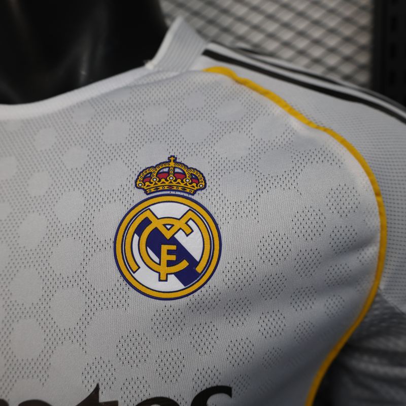 2025/26 Real Madrid Home Jersey Long Sleeve Player Version 