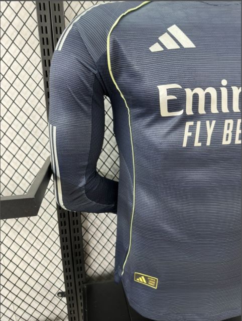 2025/26 Real Madrid Away Jersey Long Sleeve Player Version