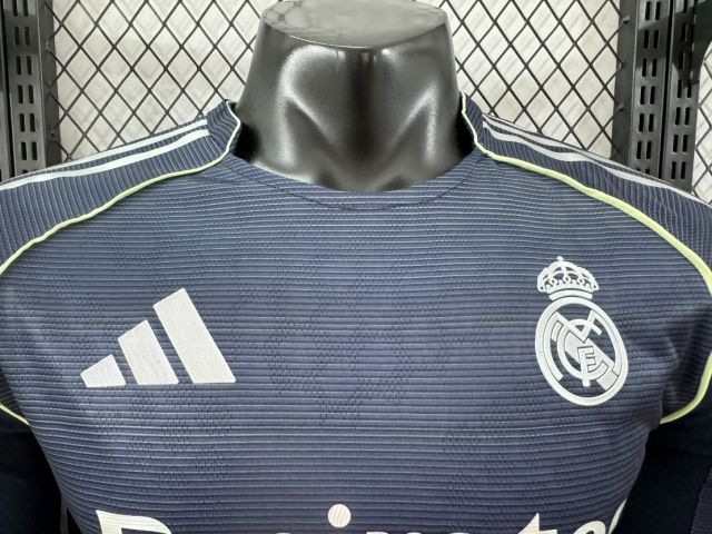 2025/26 Real Madrid Away Jersey Long Sleeve Player Version