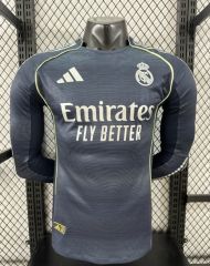 2025/26 Real Madrid Away Jersey Long Sleeve Player Version