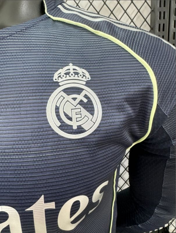 2025/26 Real Madrid Away Jersey Long Sleeve Player Version