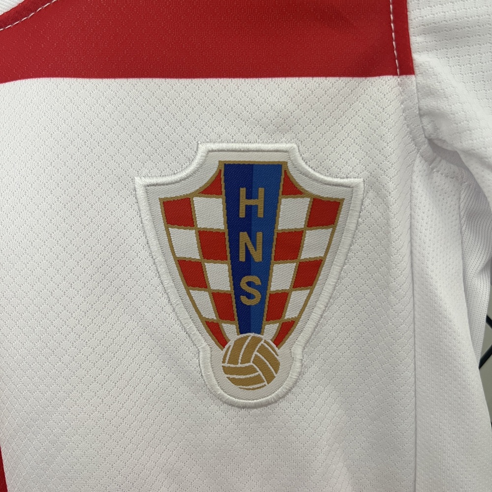 2024 Croatia Home Kids Jersey Euro 