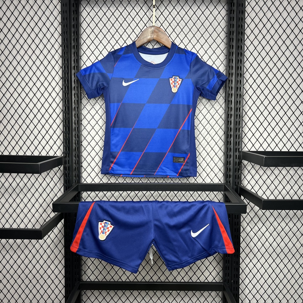 2024 Croatia Away Kids Jersey Euro 