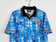 1990 World Cup England Retro Jersey Away Replica