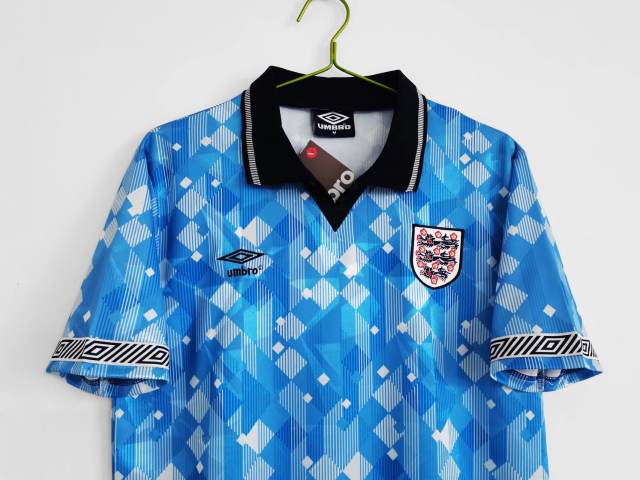 1990 World Cup England Retro Jersey Away Replica