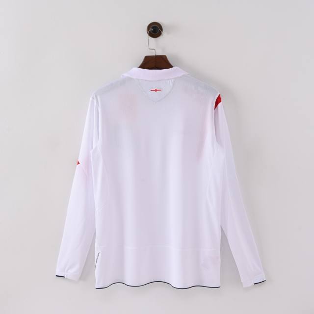 2006 England Retro Jersey Long Sleeve Replica World Cup