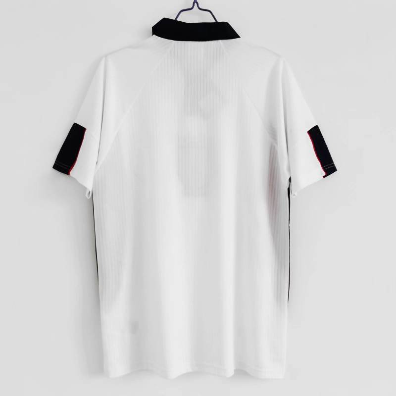 1998 World Cup England Home White Retro Jersey