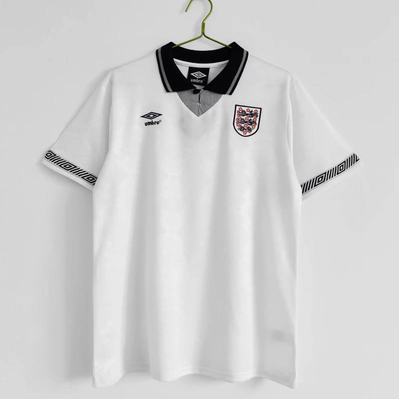 1990 World Cup England Retro Jersey Home Replica
