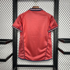 2002 England Beckham #7 Retro Jersey Away Replica World Cup