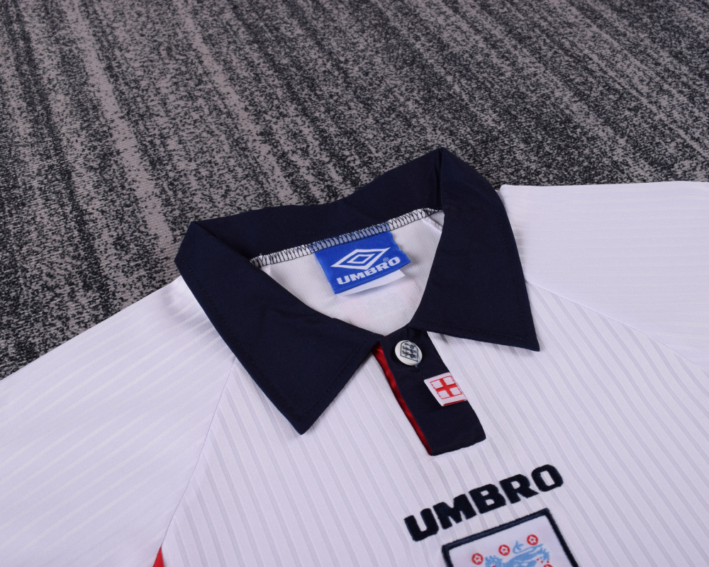 1998 World Cup England Home Retro Jersey Kids Kit(Jersey+Shorts) Replica