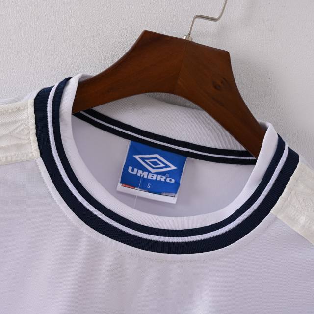 2000 England Retro Jersey Home Replica Euro Cup