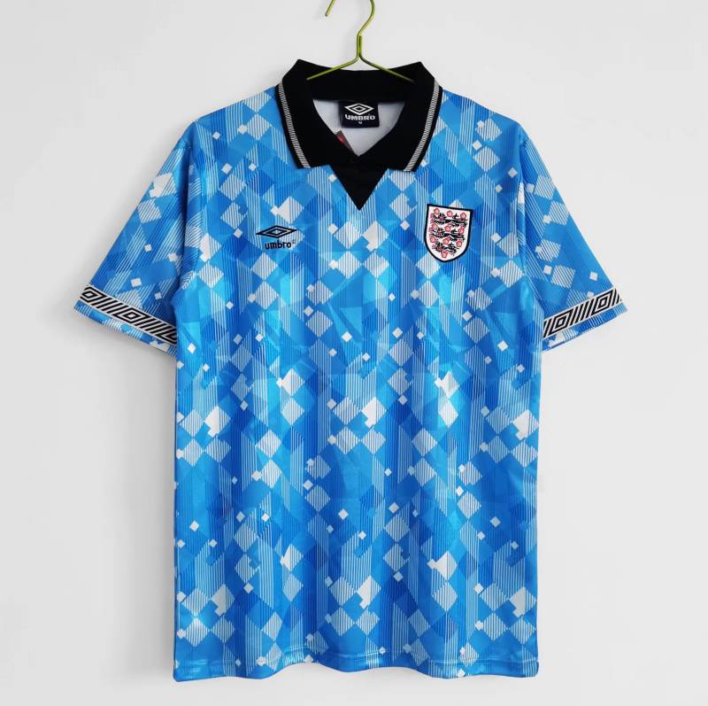 1990 World Cup England Retro Jersey Away Replica