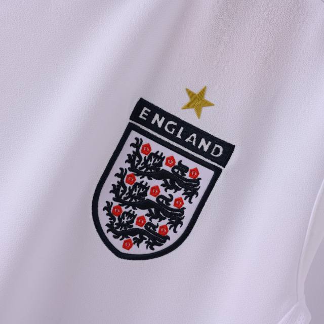 2006 England Retro Soccer Jersey Home Replica World Cup