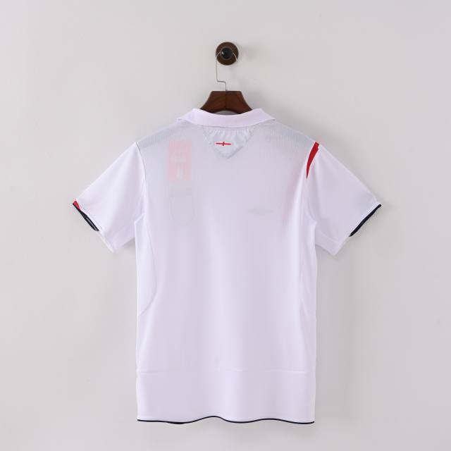 2006 England Retro Soccer Jersey Home Replica World Cup