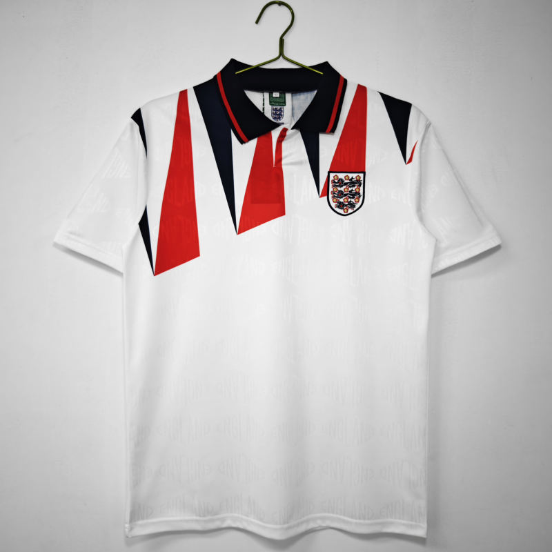 1992 England Retro Jersey Home Replica 