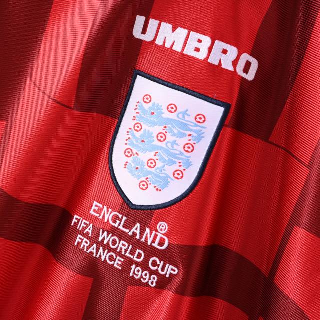 1998 World Cup  England Away Long Sleeve Retro Jersey Replica 