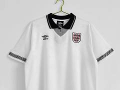 1990 World Cup England Retro Jersey Home Replica