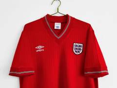 1984/87 England Retro Soccer Jersey Away Replica