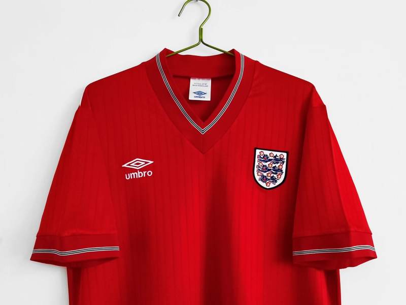 1984/87 England Retro Soccer Jersey Away Replica