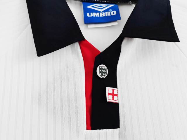 1998 World Cup England Home White Retro Jersey