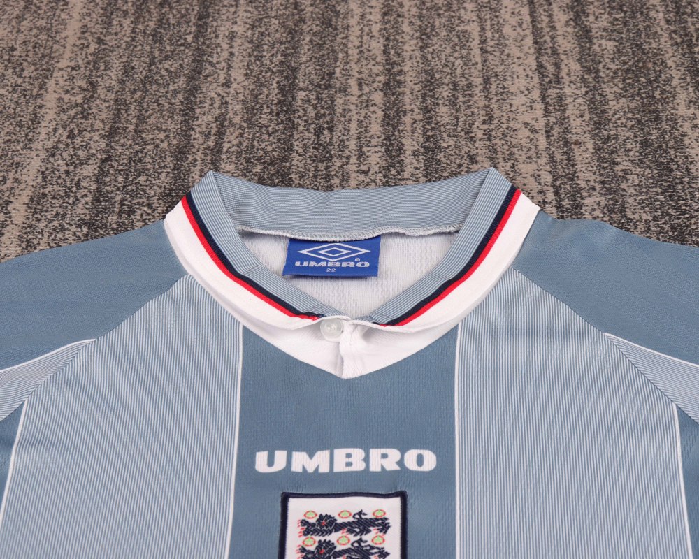 1996 Euro Cup England Away Retro Jersey Kids Kit(Jersey+Shorts) Replica 