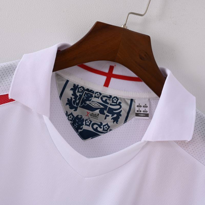 2006 England Retro Soccer Jersey Home Replica World Cup