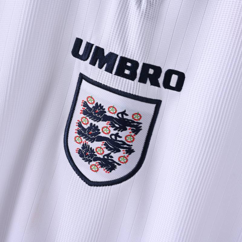 1996 Euro Cup England Home Long Sleeve Retro Jersey Replica