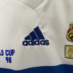 1998 World Cup France Away Kids Retro Jersey Final