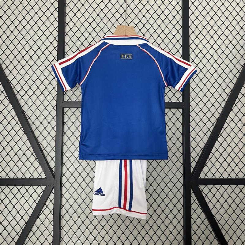 1998 World Cup France Home Kids Retro Jersey Final