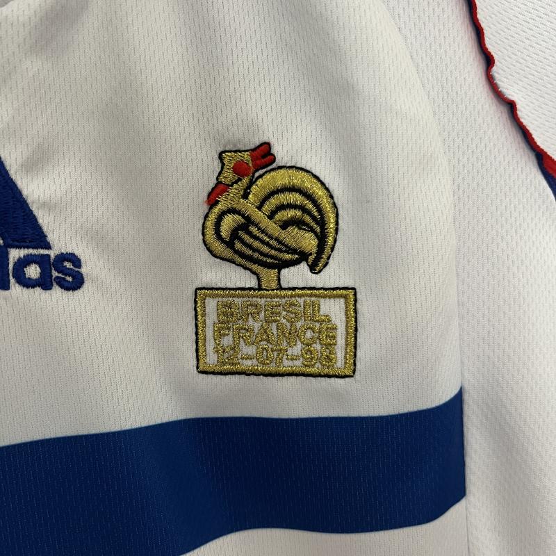 1998 World Cup France Away Kids Retro Jersey Final