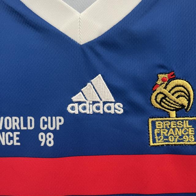 1998 World Cup France Home Kids Retro Jersey Final