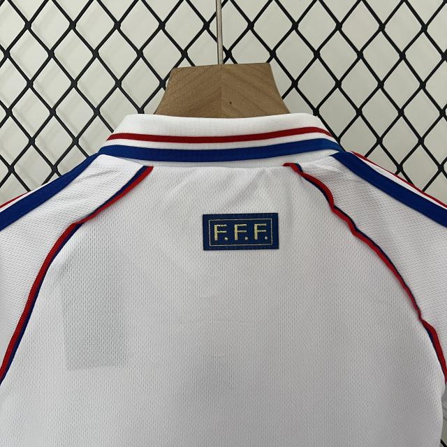 1998 World Cup France Away Kids Retro Jersey Final