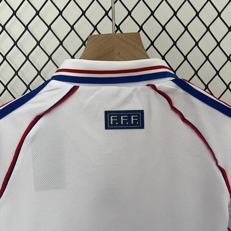 1998 World Cup France Away Kids Retro Jersey Final