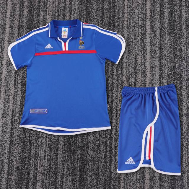 2000 France Home Kids Retro Jersey 