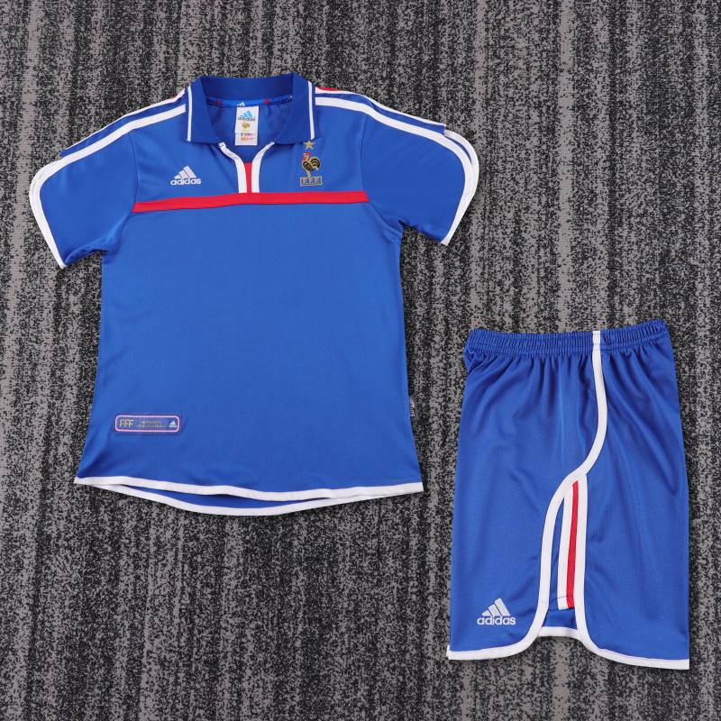 2000 France Home Kids Retro Jersey 