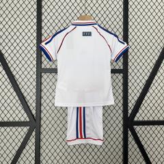 1998 World Cup France Away Kids Retro Jersey Final
