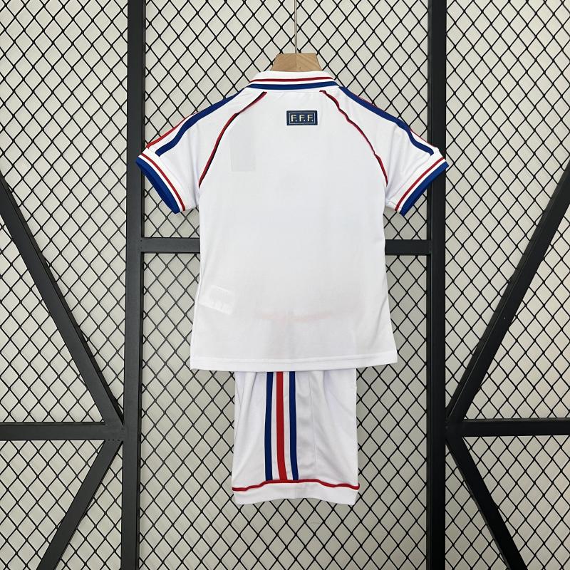 1998 World Cup France Away Kids Retro Jersey Final