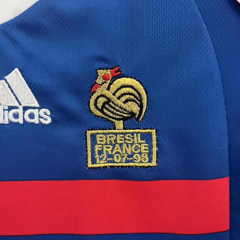 1998 World Cup France Home Kids Retro Jersey Final