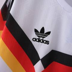 1990 World Cup Germany Home Long Sleeve Retro Jersey  
