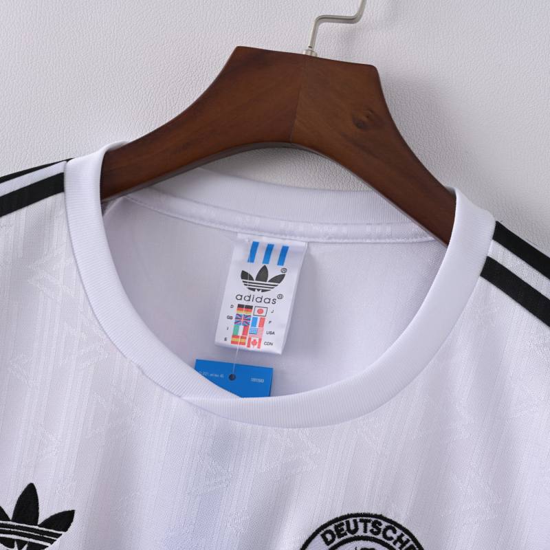 1990 World Cup Germany Home Long Sleeve Retro Jersey  