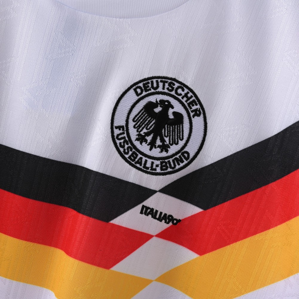 1990 World Cup Germany Home Long Sleeve Retro Jersey  