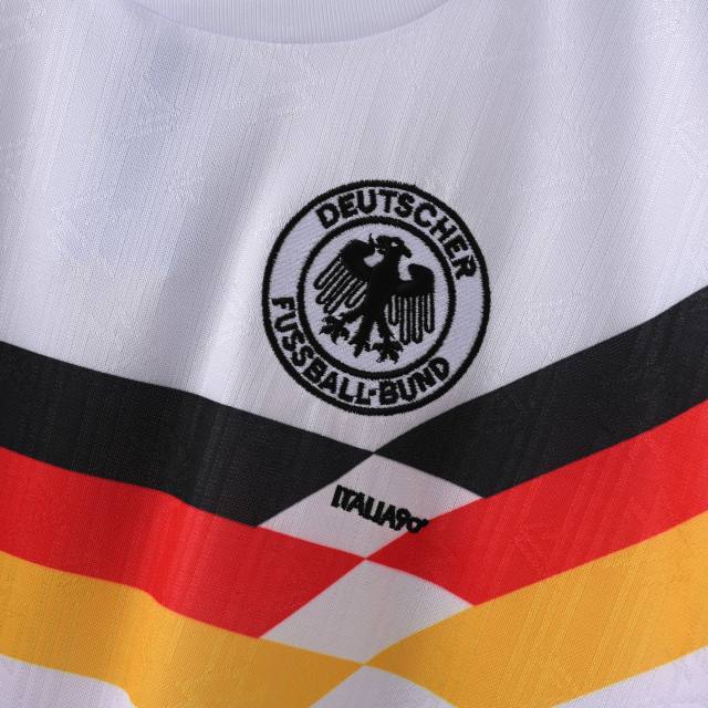 1990 World Cup Germany Home Long Sleeve Retro Jersey  