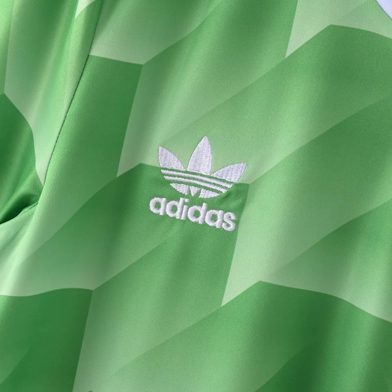 1998 Germany Away Green Retro Jersey  