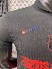 2025/26 Barcelona Away Barça x Spotify x Travis Scott Player Version Jersey 