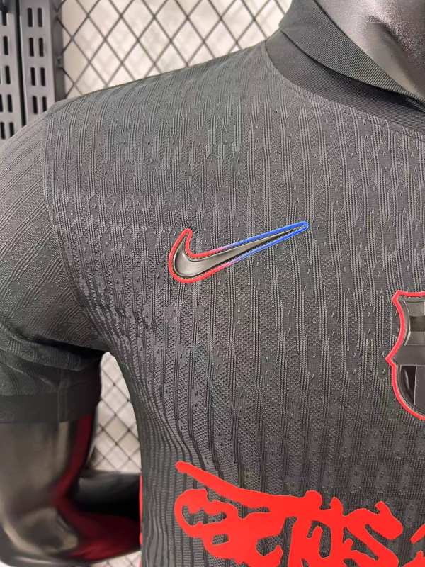 2025/26 Barcelona Away Barça x Spotify x Travis Scott Player Version Jersey 