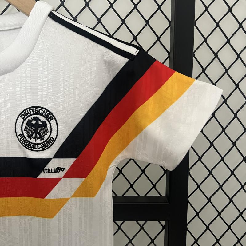 1990 World Cup Germany Home Retro Kids Jersey 
