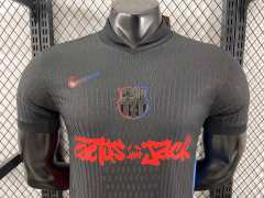 2025/26 Barcelona Away Barça x Spotify x Travis Scott Player Version Jersey 