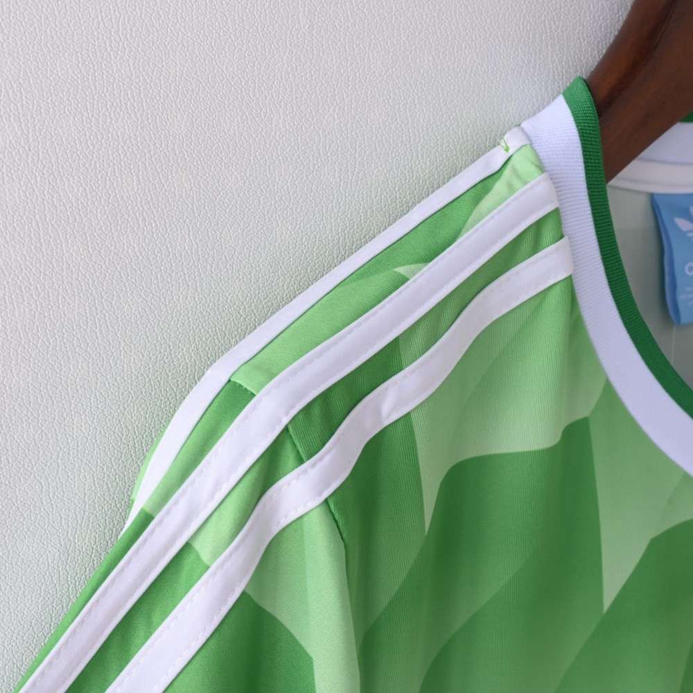 1998 Germany Away Green Retro Jersey  